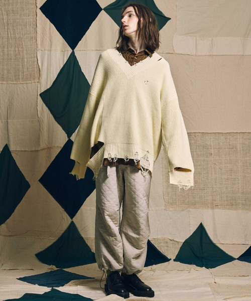 MAISON SPECIAL（メゾンスペシャル）の「《ユニセックスアイテム》シャドーチェックプライムオーバーレギュラーシャツ【MAISON SPECIAL/メゾンスペシャル】（シャツ/ブラウス・メンズ・ブラック/パープル/ブラウン・1/2/0）」の10枚目の写真