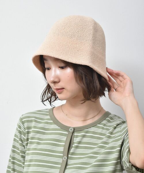 casita(RETRO GIRL)(カシータ)の「サーモハット(ハット・レディース・ブラック/ブラウン/アイボリー・ONE SIZE)」の1枚目の写真