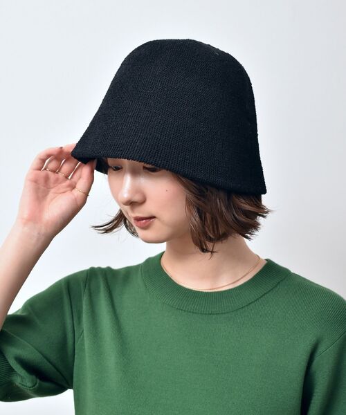 casita(RETRO GIRL)(カシータ)の「サーモハット(ハット・レディース・ブラック/ブラウン/アイボリー・ONE SIZE)」の2枚目の写真