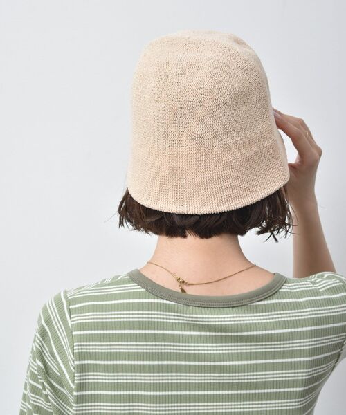 casita(RETRO GIRL)(カシータ)の「サーモハット(ハット・レディース・ブラック/ブラウン/アイボリー・ONE SIZE)」の4枚目の写真