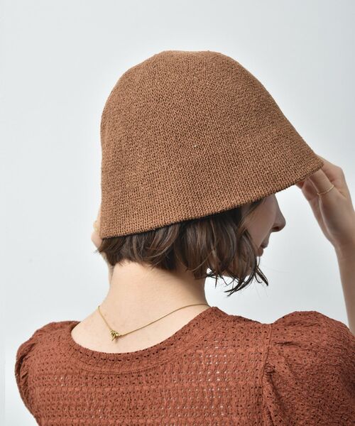 casita(RETRO GIRL)(カシータ)の「サーモハット(ハット・レディース・ブラック/ブラウン/アイボリー・ONE SIZE)」の7枚目の写真