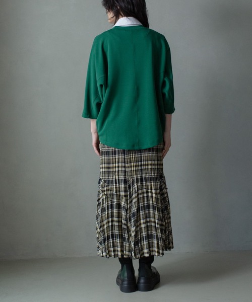 MARECHAL TERRE（マルシャルテル）の「MARECHAL TERRE（マルシャルテル) チェックプリーツスカート/ZMT224SK302（スカート・レディース・ブラック/ブルー・2）」の4枚目の写真