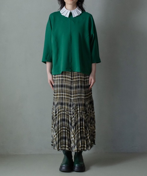 MARECHAL TERRE（マルシャルテル）の「MARECHAL TERRE（マルシャルテル) チェックプリーツスカート/ZMT224SK302（スカート・レディース・ブラック/ブルー・2）」の5枚目の写真