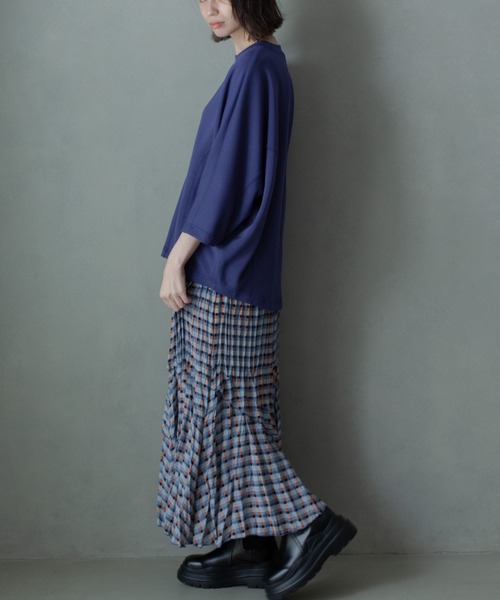 MARECHAL TERRE（マルシャルテル）の「MARECHAL TERRE（マルシャルテル) チェックプリーツスカート/ZMT224SK302（スカート・レディース・ブラック/ブルー・2）」の10枚目の写真