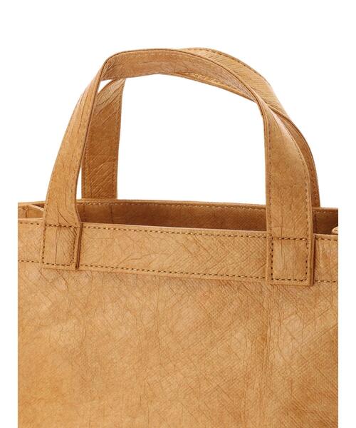 AMERICAN HOLIC（アメリカンホリック）の「マーケットペーパーミニトートバッグ（トートバッグ・レディース・ライトグレー/キャメル・FREE）」の9枚目の写真