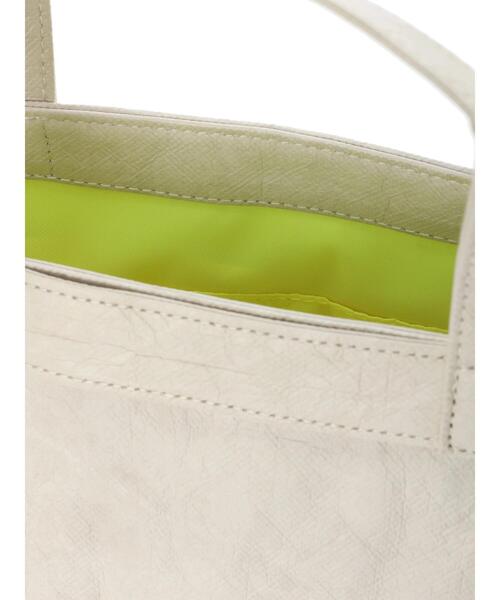 AMERICAN HOLIC（アメリカンホリック）の「マーケットペーパーミニトートバッグ（トートバッグ・レディース・ライトグレー/キャメル・FREE）」の12枚目の写真