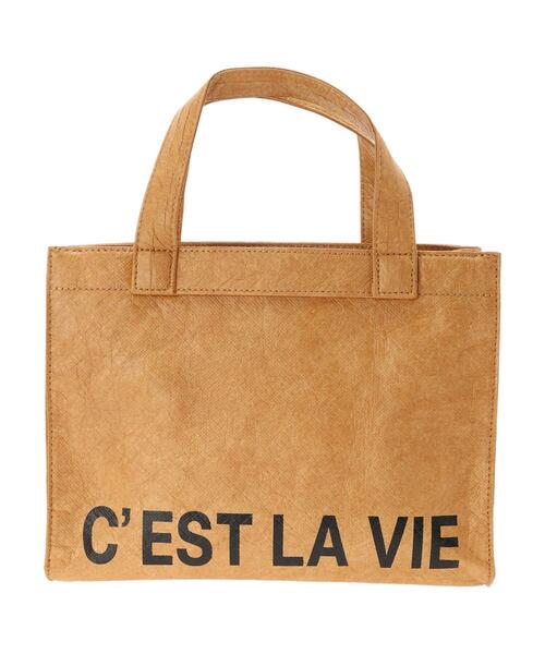 AMERICAN HOLIC（アメリカンホリック）の「マーケットペーパーミニトートバッグ（トートバッグ・レディース・ライトグレー/キャメル・FREE）」の14枚目の写真