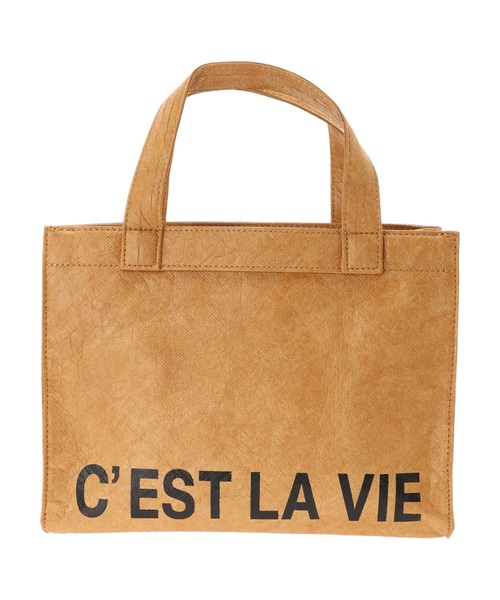 AMERICAN HOLIC（アメリカンホリック）の「マーケットペーパーミニトートバッグ（トートバッグ・レディース・ライトグレー/キャメル・FREE）」の16枚目の写真