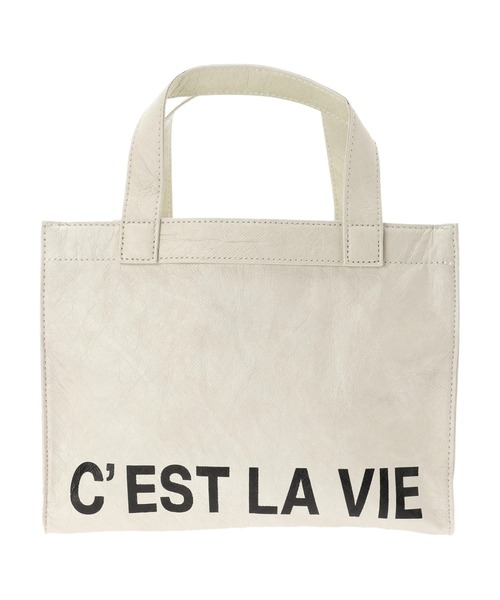 AMERICAN HOLIC（アメリカンホリック）の「マーケットペーパーミニトートバッグ（トートバッグ・レディース・ライトグレー/キャメル・FREE）」の18枚目の写真