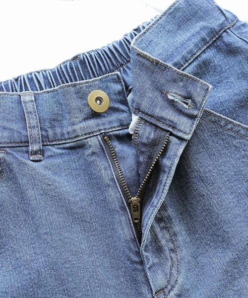 osharewalker（オシャレウォーカー）の「【廃盤】『裾折り返し風デザインワイドデニムパンツ』（デニムパンツ・レディース・ブルー/インディゴブルー・2/1）」の19枚目の写真