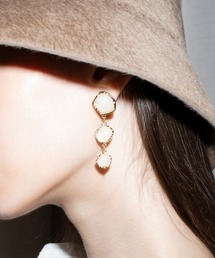 EIMY ISTOIRE | ニュアンスストーンピアス(ネックレス)