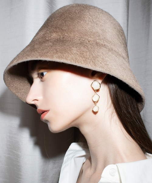 EIMY ISTOIRE（エイミーイストワール）の「ニュアンスストーンピアス（ネックレス・レディース・ホワイト・FREE）」の3枚目の写真