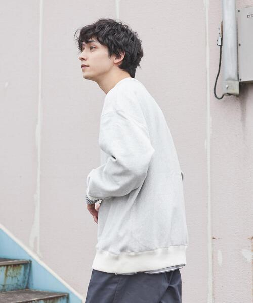 coen(コーエン)の「ヘビーウェイト裏起毛クルーネックスウェット(スウェット・メンズ・レッド/グレー/ケリー/コバルトブルー・L/M/S/XL)」の9枚目の写真