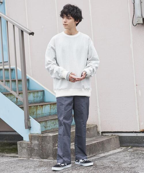 coen(コーエン)の「ヘビーウェイト裏起毛クルーネックスウェット(スウェット・メンズ・レッド/グレー/ケリー/コバルトブルー・L/M/S/XL)」の11枚目の写真