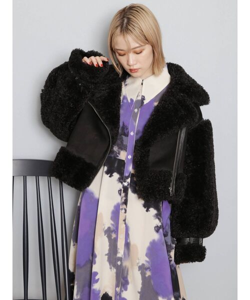 WEB限定 ITEM】アートプリントシャツワンピース（ワンピース