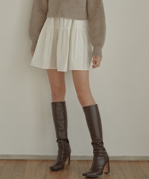 ACYM(アシーム)の「Betty slim long ブーツ(ブーツ・レディース・ブラック/チョコ/ベージュ系その他・SMALL/MEDIUM/LARGE)」の4枚目の写真