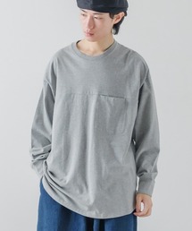 USコットン 無地 オーバーサイズ フットボール 長袖Tシャツ