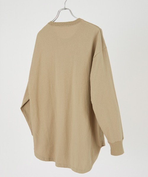 セール】USコットン 無地 オーバーサイズ フットボール 長袖T