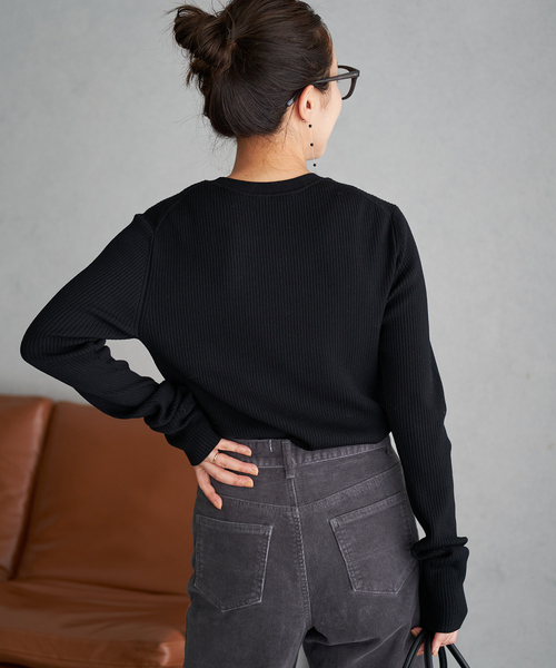 Plage - 新品★ Plage easy care rib ニット　ホワイト Plage｜今年はコレ！進化した今年の『ニット』は便利すぎる