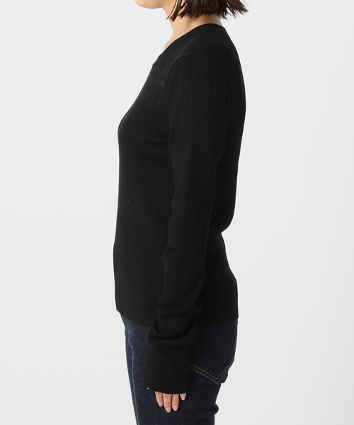 Plage - 新品★ Plage easy care rib ニット　ホワイト plage（プラージュ）の「easy care rib ニット（ニット/セーター