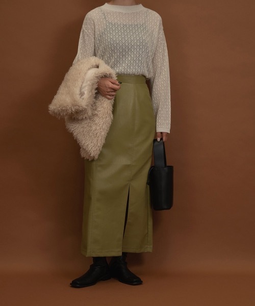 I_am(アイアム)の「poodle fur midi vest(ベスト・レディース・アイボリー/ブラウン・FREE)」の22枚目の写真
