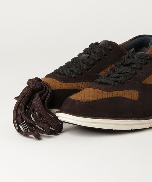 MODELLO（モデロ）の「MODELLO（モデロ) ベロアレザースニーカー DMA302（スニーカー・メンズ・ブラック×ブルー/ワイン系/ダークブラウン系・26cm/25.5cm/27cm/26.5cm/25cm）」の6枚目の写真