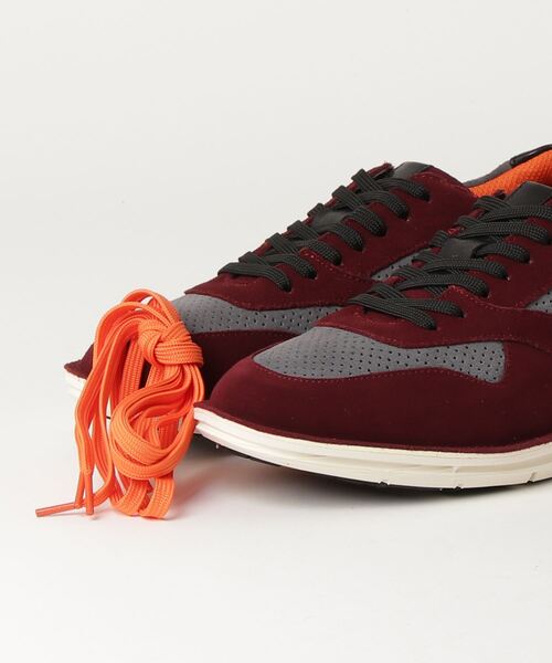 MODELLO（モデロ）の「MODELLO（モデロ) ベロアレザースニーカー DMA302（スニーカー・メンズ・ブラック×ブルー/ワイン系/ダークブラウン系・26cm/25.5cm/27cm/26.5cm/25cm）」の7枚目の写真