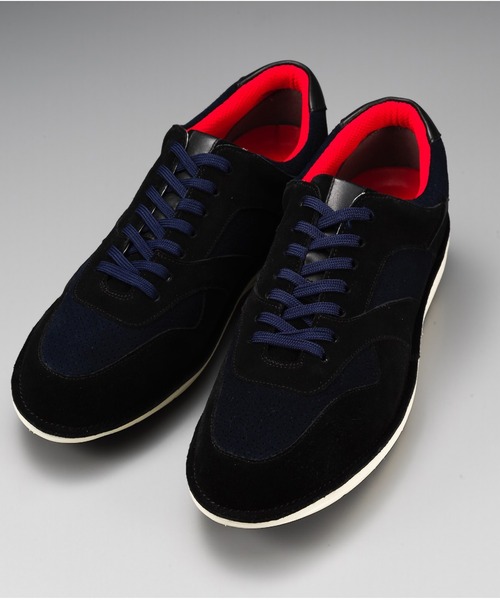 MODELLO（モデロ）の「MODELLO（モデロ) ベロアレザースニーカー DMA302（スニーカー・メンズ・ブラック×ブルー/ワイン系/ダークブラウン系・26cm/25.5cm/27cm/26.5cm/25cm）」の11枚目の写真