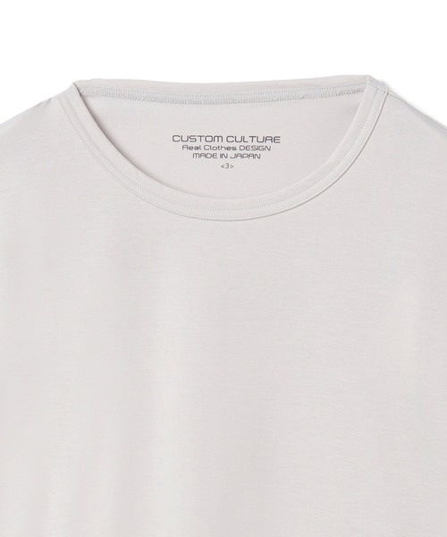 CUSTOM CULTURE(カスタムカルチャー)の「【CUSTOM CULTURE】 コンパクトポンチ クルーネック ロングスリーブTee(Tシャツ/カットソー・メンズ・ブルー/ホワイト系1/ブラック/ボルドー/ベージュ系/ライトグレー・1/2/3)」の12枚目の写真