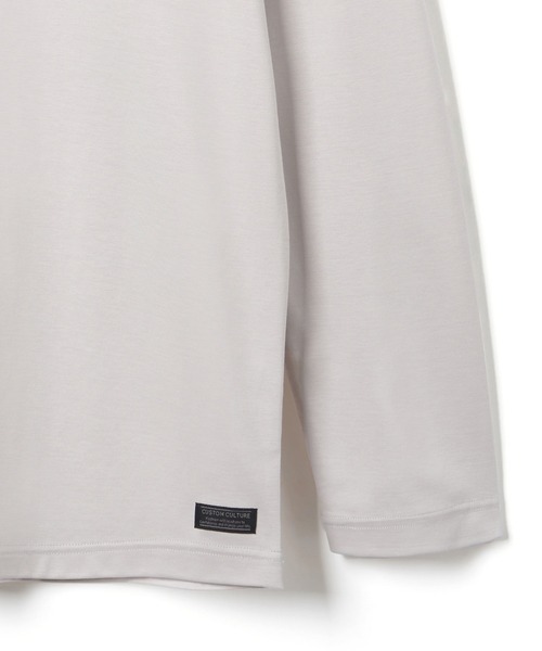 CUSTOM CULTURE(カスタムカルチャー)の「【CUSTOM CULTURE】 コンパクトポンチ クルーネック ロングスリーブTee(Tシャツ/カットソー・メンズ・ブルー/ホワイト系1/ブラック/ボルドー/ベージュ系/ライトグレー・1/2/3)」の13枚目の写真