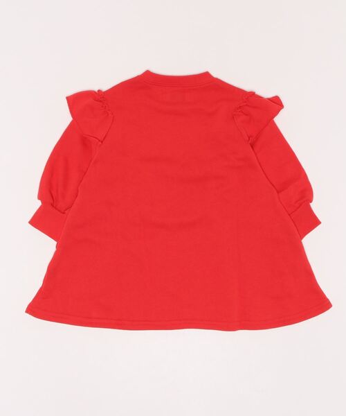 Life Support Products(ライフサポートプロダクツ)の「ボリュームフリルワンピース(80~130cm)(ワンピース・キッズ・レッド/モスグリーン/チャコール・90/100/110/120/80/130/95)」の9枚目の写真