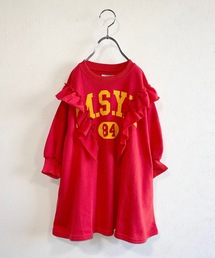 ボリュームフリルワンピース（80～130cm）