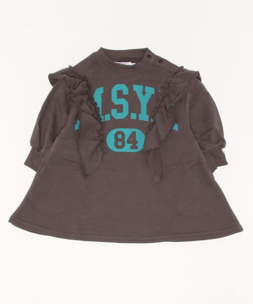 Life Support Products(ライフサポートプロダクツ)の「ボリュームフリルワンピース(80~130cm)(ワンピース・キッズ・レッド/モスグリーン/チャコール・90/100/110/120/80/130/95)」の6枚目の写真