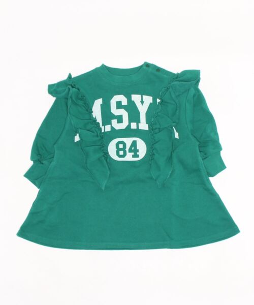 Life Support Products(ライフサポートプロダクツ)の「ボリュームフリルワンピース(80~130cm)(ワンピース・キッズ・レッド/モスグリーン/チャコール・90/100/110/120/80/130/95)」の7枚目の写真