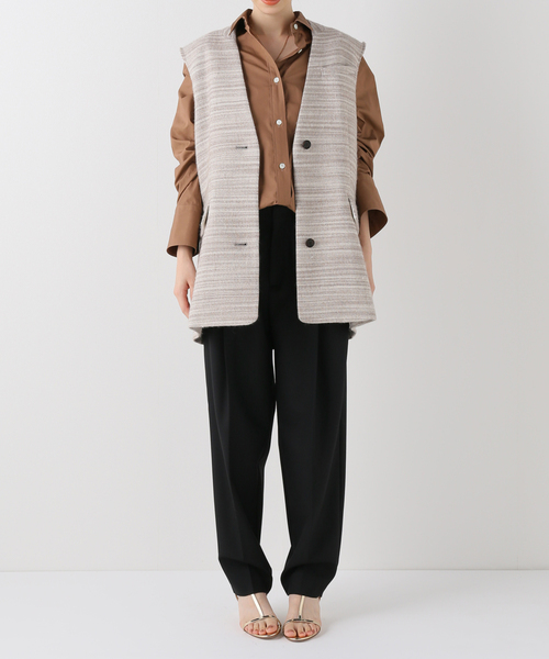 plage（プラージュ）の「【R’IAM】 WOOL LOOSE パンツ（その他パンツ・レディース・ブラック/グレー・38/36/34）」の3枚目の写真