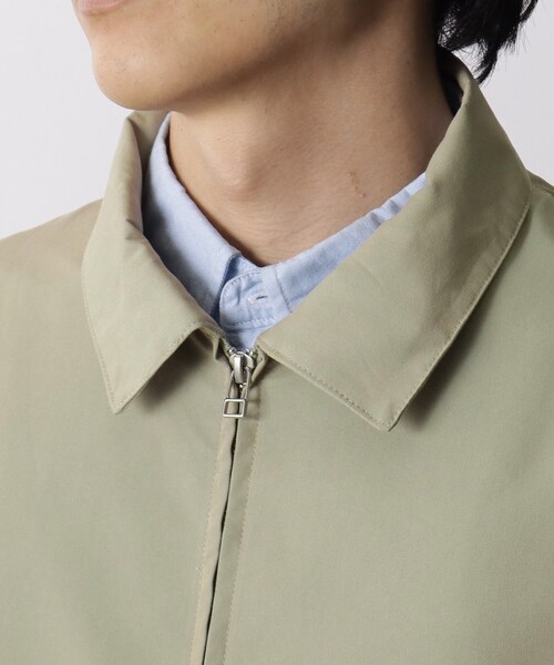 THE SHOP TK （ザ ショップ ティーケー ）の「◆チンストラップ付きハリントンJK／デニム／シャンブレー／ブラックウォッチ（デニムジャケット・メンズ・サンドベージュ/ネイビー/ダークグリーン系1・04/02/03）」の7枚目の写真