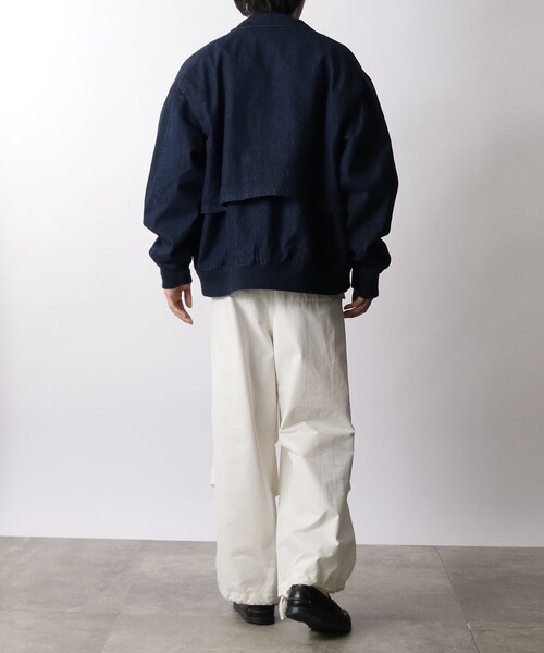 THE SHOP TK （ザ ショップ ティーケー ）の「◆チンストラップ付きハリントンJK／デニム／シャンブレー／ブラックウォッチ（デニムジャケット・メンズ・サンドベージュ/ネイビー/ダークグリーン系1・04/02/03）」の18枚目の写真