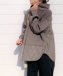Q | キルトドッキングパーカーブルゾン(ブルゾン)