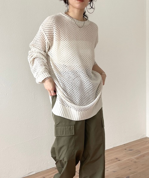 wee9s（ウィークス）の「2way cargo pants / オールシーズン履ける！ウエストゴム2wayカーゴパンツ（カーゴパンツ・レディース・カーキ/ブラック/アイボリー/ピンク/ベージュ/オレンジ・FREE）」の13枚目の写真