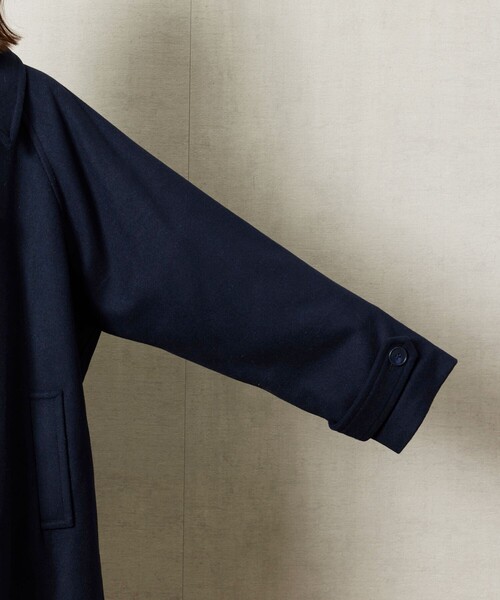 FREAK'S STORE(フリークスストア)の「【WEB限定】メルトンダッフルコート(ダッフルコート・レディース・ネイビー/モカ・フリ-)」の4枚目の写真