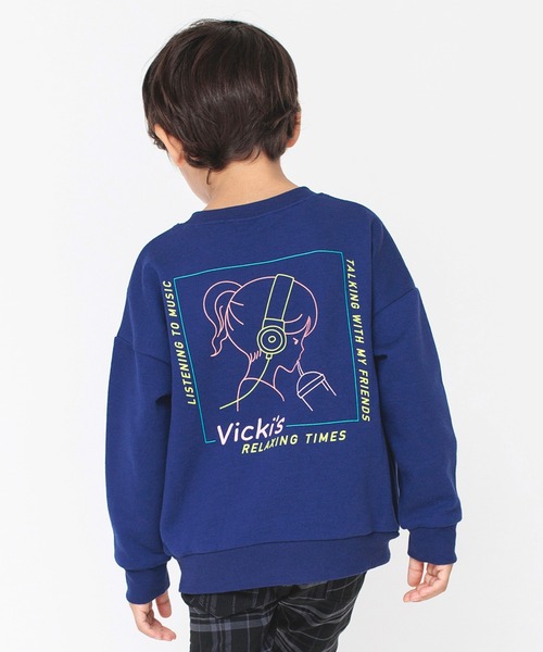 BRANSHES（ブランシェス）の「【bコレ】グラフィック裏起毛トレーナー（スウェット・キッズ・ネイビー/ブラウン/グレー/レッド/ブルー/グリーン/アイボリー/ブラック/ベージュ/ホワイト・90/100/110/120/130/140/150/160）」の8枚目の写真