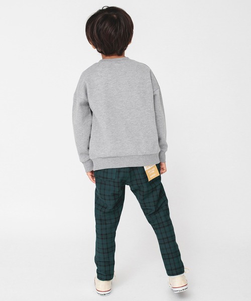 BRANSHES（ブランシェス）の「【bコレ】グラフィック裏起毛トレーナー（スウェット・キッズ・ネイビー/ブラウン/グレー/レッド/ブルー/グリーン/アイボリー/ブラック/ベージュ/ホワイト・90/100/110/120/130/140/150/160）」の11枚目の写真