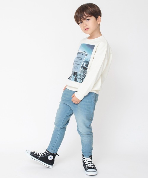 BRANSHES（ブランシェス）の「【bコレ】グラフィック裏起毛トレーナー（スウェット・キッズ・ネイビー/ブラウン/グレー/レッド/ブルー/グリーン/アイボリー/ブラック/ベージュ/ホワイト・90/100/110/120/130/140/150/160）」の15枚目の写真