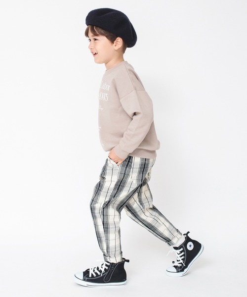 BRANSHES（ブランシェス）の「【bコレ】グラフィック裏起毛トレーナー（スウェット・キッズ・ネイビー/ブラウン/グレー/レッド/ブルー/グリーン/アイボリー/ブラック/ベージュ/ホワイト・90/100/110/120/130/140/150/160）」の19枚目の写真