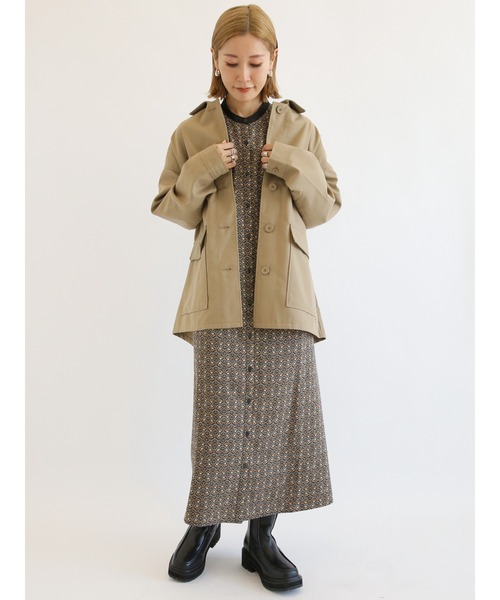 Samansa Mos2 blue（サマンサモスモスブルー）の「花柄ワンピース（ワンピース・レディース・ブルー/ブラック/ネイビー・ﾌﾘ-）」の17枚目の写真