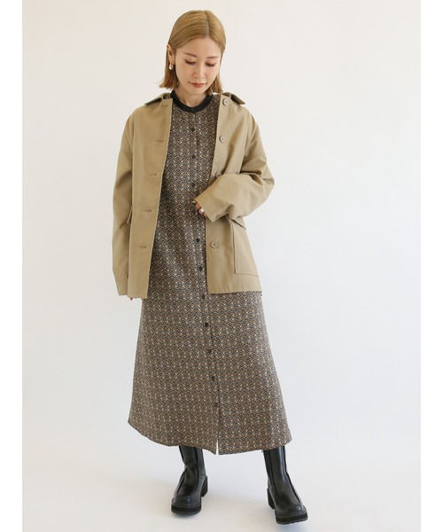 Samansa Mos2 blue（サマンサモスモスブルー）の「花柄ワンピース（ワンピース・レディース・ブルー/ブラック/ネイビー・ﾌﾘ-）」の18枚目の写真