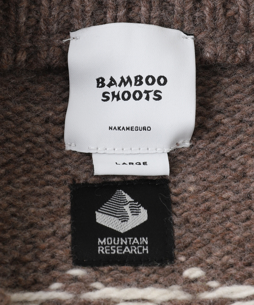BAMBOO SHOOTS（バンブーシュート）の「【BAMBOO SHOOTS / バンブーシュート】HIKING NODIC SWEATER（ニット/セーター・メンズ・ブラウン/アイボリー・MEDIUM/LARGE）」の14枚目の写真