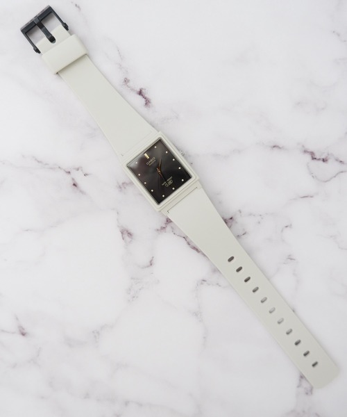 CASIO（カシオ）の「/CASIO/EARTH COLOR　Square＆Round　ANALOGUE（アナログ腕時計・メンズ・カーキ/ネイビー/ベージュ/ライトブルー/ワインレッド/ベージュ系その他/ブルー系その他/ライトピンク・FREE）」の2枚目の写真