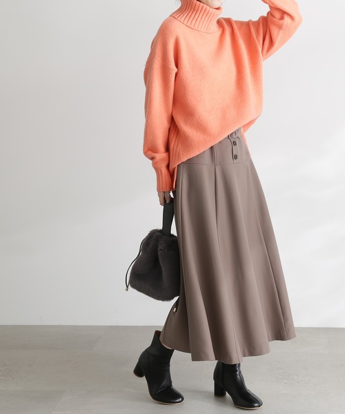 N.（N. Natural Beauty Basic）（エヌエヌナチュラルビューティーベーシック）の「【S Size Line】◆コルセットフレアスカート（スカート・レディース・モカ/グリーン/ナチュラル・SMALL/MEDIUM）」の2枚目の写真