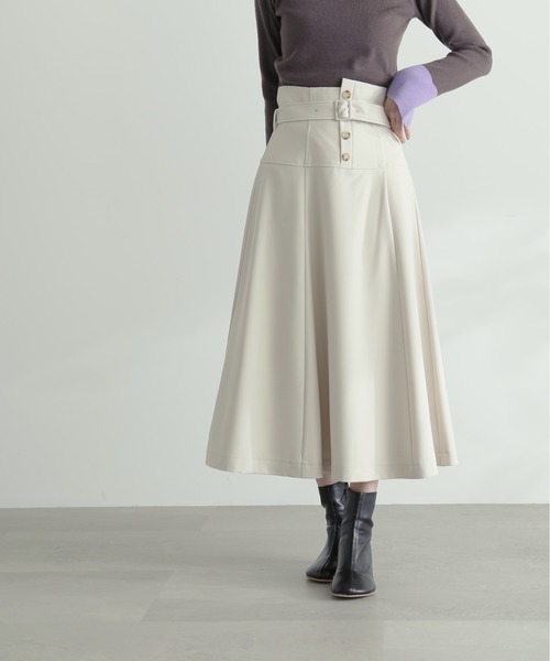 N.（N. Natural Beauty Basic）（エヌエヌナチュラルビューティーベーシック）の「【S Size Line】◆コルセットフレアスカート（スカート・レディース・モカ/グリーン/ナチュラル・SMALL/MEDIUM）」の11枚目の写真